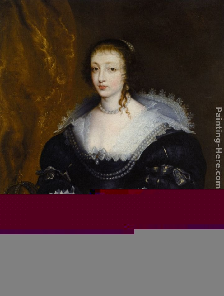 Sir Antony van Dyck Portrait of Queen Henrietta Maria